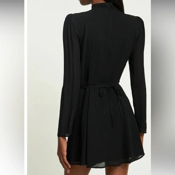 Reformation Otessa Black Mini Dress - Picture 5 of 14